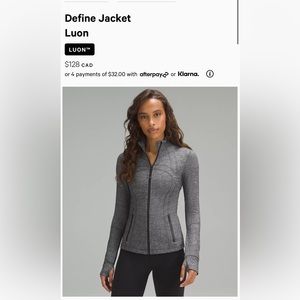 Lulu lemon define jacket slim fit